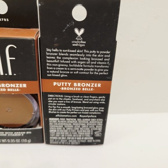 2 Elf Putty Bronzer Bronzed Belle Infused Argan Oil Vitamin E 0.35 oz - Picture 2 of 3